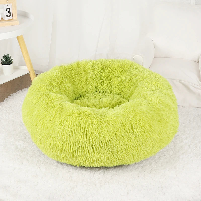 Dog Bed Donut Big Large Round Basket Plush Beds for Dogs